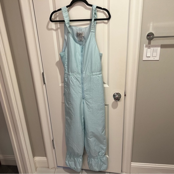 Profile Vintage 80’s Baby Blue Snow Bibs - Picture 7 of 8